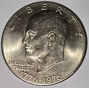 1776-1976 No Mint Mark Bicentennial Eisenhower US Dollar Bell Moon TYPE 2 Coin - Picture 1 of 15