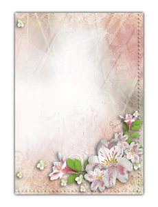 Motiv-Briefpapier Blumen Vintage Hochzeit Einladung(MPA-5208, DIN A4, 100 Blatt) - Bild 1 von 1
