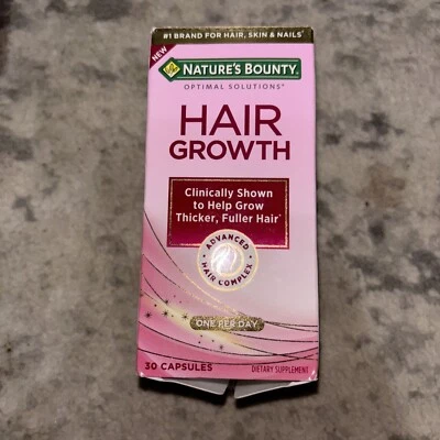 Suplemento para crescimento capilar Nature's Bounty Optimal Health - 30 cápsulas - Expira em 25/12 - Imagem 1 de 2