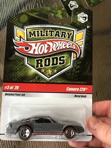 Hot Wheels Militärstangen #3 Camaro Z28 1/64 KOSTENLOSER VERSAND - Bild 1 von 4