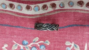 Silber Ring , keltischer Stil, geflochten, groß, Innendurchmesser 2,5 cm - Bild 1 von 2