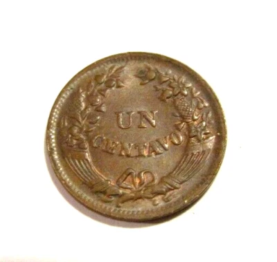 Peru 1949 1 Un Centavo Bronze Coin - Image 1 of 4