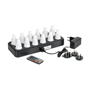 Duni LED Set wiederaufladbar mehrfarbiges Licht 12er Set 70 x 40mm - Bild 1 von 1