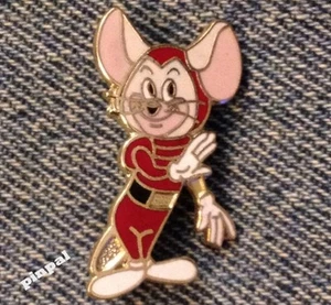 #Alfiler de solapa de ratón espacial~1977 vintage~cloisonne~dibujos animados~Walter Lantz~Nuevo stock antiguo - Imagen 1 de 4