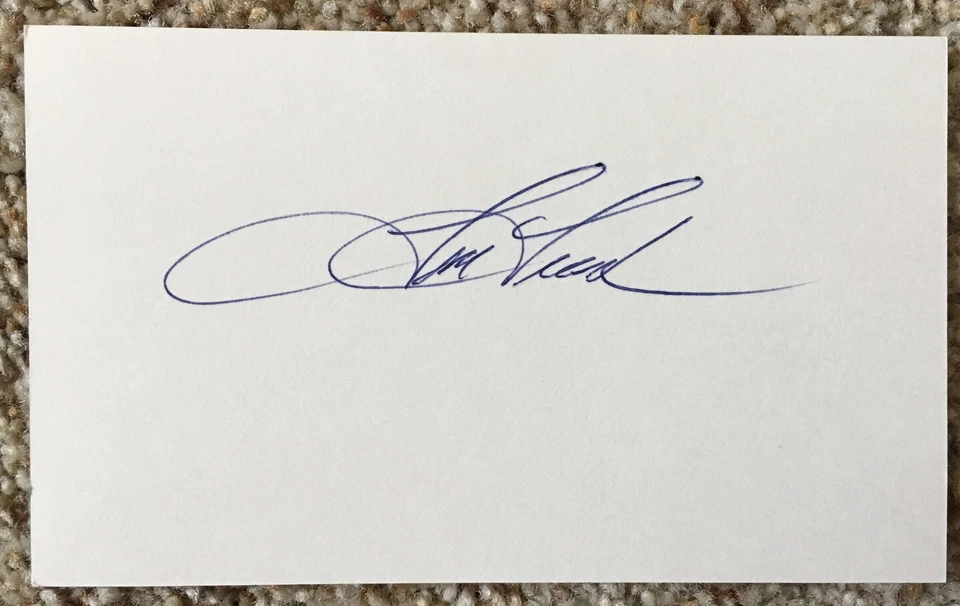 Tom Tresh signed card - Yankees Tigers debut - Image 1 of 1