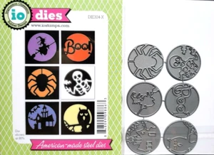 Impression Obsession HALLOWEEN CUTOUT CIRCLES Steel Die Set DIE324-X Candy Treat - Picture 1 of 3