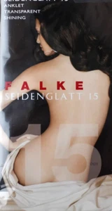 Falke Seidenglatt 15 Kniestrümpfe Größe 39-42 New Quality Farbe Platinum - Bild 1 von 1