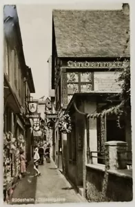 Rudesheim A Rhein Drosselgasse Germany Unposted Postcard - Picture 1 of 1