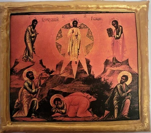 The Transfiguration of Jesus Christ Metamorphosis Russian East Orthodox Icon - Picture 1 of 5
