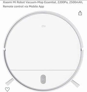 XIAOMI  MI ROBOT VACUUM CLEANER MOP ESSENTIAL CLEANER  APP SUPPORT 2 PIN CHARGER - Picture 1 of 6