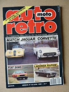 Auto Rétro n°92, Buick, Cadillac V16, Fiat Dino coupé, Jaguar XK120, Lagonda Rap - Imagen 1 de 1