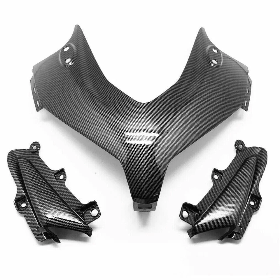PARA HONDA CBR500R 2013-2015 FIBRA DE CARBONO DELANTERO SUPERIOR NARIZ FARO CARENADO LATERAL Foto 1 de 4