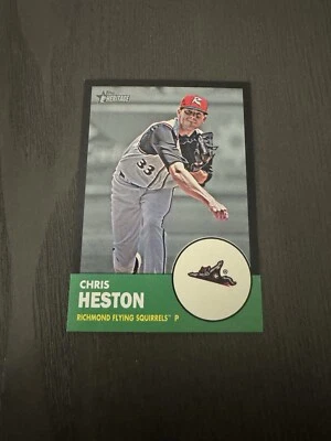 2012 Topps Heritage Minor League Edition Black Border SP /96 #148 CHRIS HESTON - Image 1 of 2