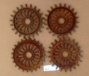 IH International Harvester Planter Plates Cast Iron Farm Set of 4 - Picture 1 of 2