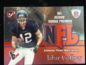 2002 Topps Pristine Premiere Relics Jabar Gaffney #RPR-JG Player Worn Jersey - Bild 1 von 2