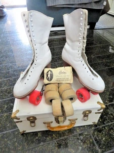 De colección Betty Lytle Estilo por Hyde Chicago MUJERES Blanco CUERO Patines Talla 6.5 - Imagen 1 de 13