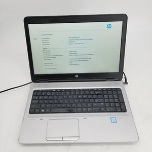 HP Probook 650 G3 Core i5 7200U 2.50GHz 16GB RAM No HDD 15.6" **Boot to Bios - Picture 1 of 11