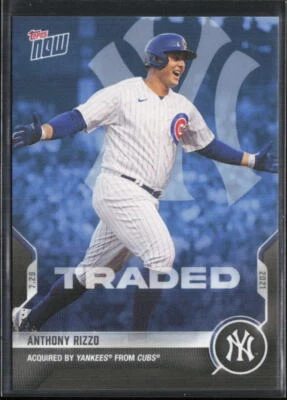2021 Topps Now #573 Anthony Rizzo New York Yankees Print Run 1000 - Image 1 of 2