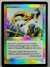 Magic-mtg-trained pronghorn judgment foil-common-creature-nm