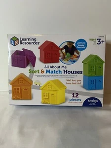 Learning Resources All About Me Sort & Match Houses, Set of 6 NEW - Picture 1 of 12