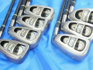 KASCO ROYAL JAPAN PREMIUM MODEL 7PC R-FLEX IRONS SET GOLF CLUBS 958 - Picture 1 of 4