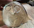 Mid Century Modern Glass Owl  Hand Blown  Japan  Hong Horizons  Labels