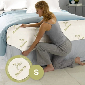 Single Size Bamboo Cover Material Fully Fitted Mattress Protector/Fitted Sheet - Picture 1 of 1