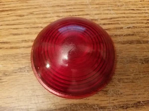 Antique vintage LS 304 Glass Lens...Red Parking Trailer Truck Semi Ambulance - Picture 1 of 3