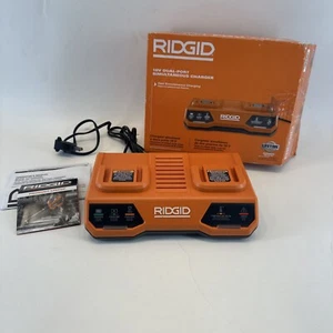 RIDGID 18V Dual Port Simultaneous Battery Charger Model AC86095 - Picture 1 of 7