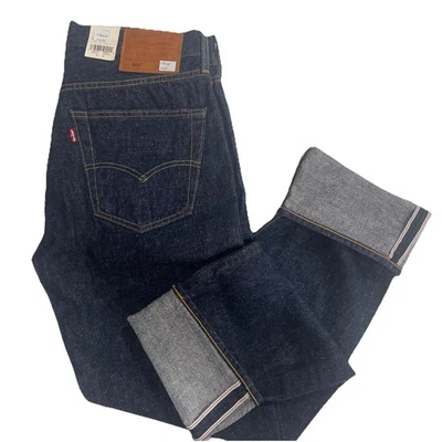 Jeans Levi's, Premium 501 ORIGINAL FIT RIBETE, AZUL OSCURO LAVADO Elige Talla Foto 1 de 4