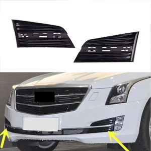 A Pair Front Bumper Fog Light Cover Grille Panel For Cadillac ATS 2014-2019 - Picture 1 of 4