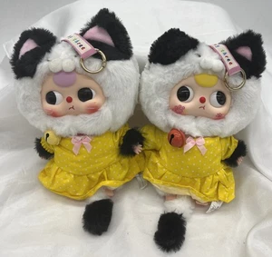 Baby Three Cat Wardrobe Plush Series - Lot Of 2) Kitty Opened No Bags - Picture 1 of 6