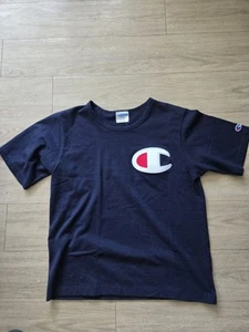 Champion T Shirt Sz Large Mens, C Logo, Blue - Picture 1 of 5