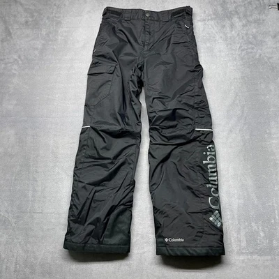 Columbia Omni Heat Arctic Trip II Snow Pants Boys L Black Mesh Lined Mid Rise - Image 1 of 4