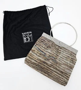 LNWOT Bo's Art Studio Los Angeles Vtg/Retired Steel Silk Mesh Handbag $580 - Picture 1 of 9