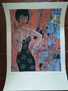 DUPUY & BERBERIAN - Sérigraphie KIKI ET LES MONTPARNOS -200 ex N+S - Picture 1 of 3