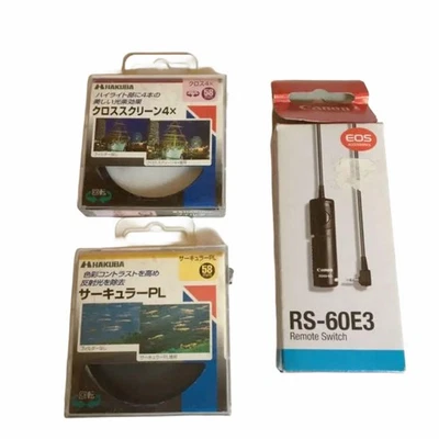 Canon RS-60E3 Remote Switch Circular PL Cross Screen Used - Image 1 of 4