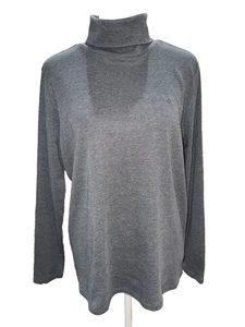 Lauren Ralph Lauren grau Rollkragen Oberteil 1X Langarm Pullover klassisch Basic - Bild 1 von 8