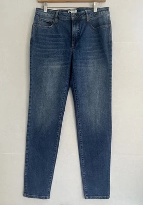 Orvis女式10码蓝色中腰紧身牛仔裤 — 第 1/4 张图片