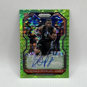 Autógrafo Donovan Peoples-Jones Rookie Geen Prizm SP 2020 Panini Optic #319 - Imagen 1 de 10