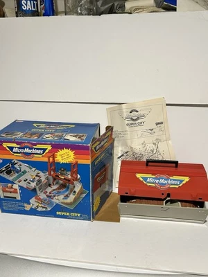 Vintage 1988 Galoob Micro Machines Toolbox SUPER CITY Playset - Image 1 of 4