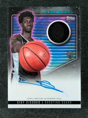 2023-24 Topps Midnight SIDY CISSOKO RC Patch Auto San Antonio Spurs #RJA-SC - Image 1 of 3