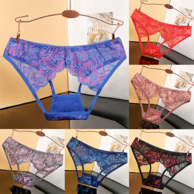 Femmes Wachung Durch Tanga G-String-Spitze Unterwäsche Slips Sexy T-Bac *? - Bild 1 von 4