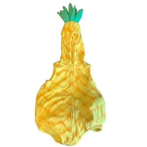 Carters Infant Pineapple Costume 12 Months Soft Plush Hooded Romper Halloween - Picture 1 of 5