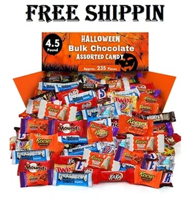 Halloween Hershey Bulk Chocolate Candy (4.5 Pound) "Arrives before Halloween" - Picture 1 of 9