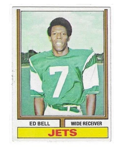 1974 TOPPS FOOTBALL ED BELL #337 NEW YORK JETS LOW GRADE - Picture 1 of 2