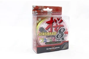 SAKURA Trecciato SENSIBRAID 8X - 300MT 0,25 mm 50 LB Multicolor AB514 - Picture 1 of 4