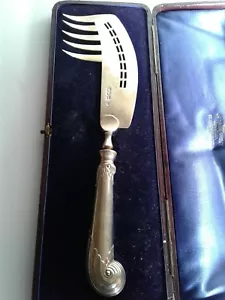 SUPERB 1910 LONDON PIERCED STERLING / SOLID SILVER MELON SERVER / SLICE - Picture 1 of 10