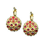Mariana Earrings Alluring Ruby Indian Pink Lt Siam And Red Coral Austrian Cr