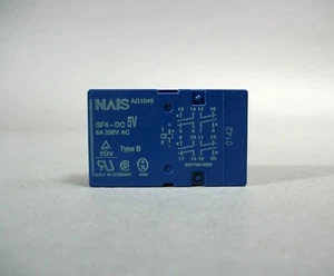 SF4_DC5V NAIS Polarised Safety Relay 6A 250V AC Type B Free Shipping - New - Picture 1 of 5